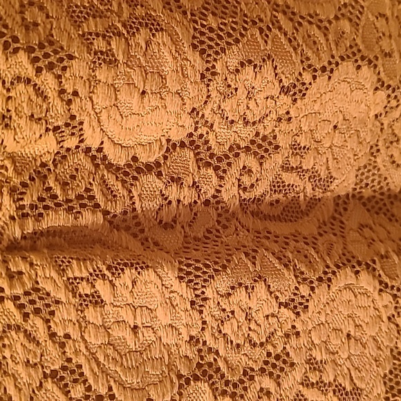 EYESHADOW GIRLS YELLOW LACE TOP WITH ATTACHED CAMI SIZE XL - Picture 3 of 11